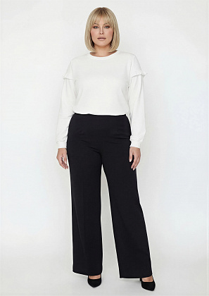 Брюки палаццо черные